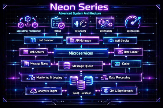 Neon Series advanced system architecture diagram with various components.
