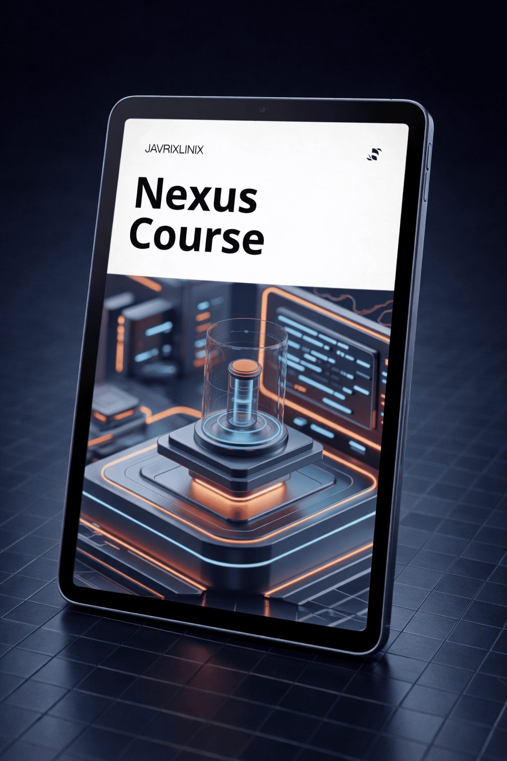 Digital device displaying 'Nexus Course' on a dark background
